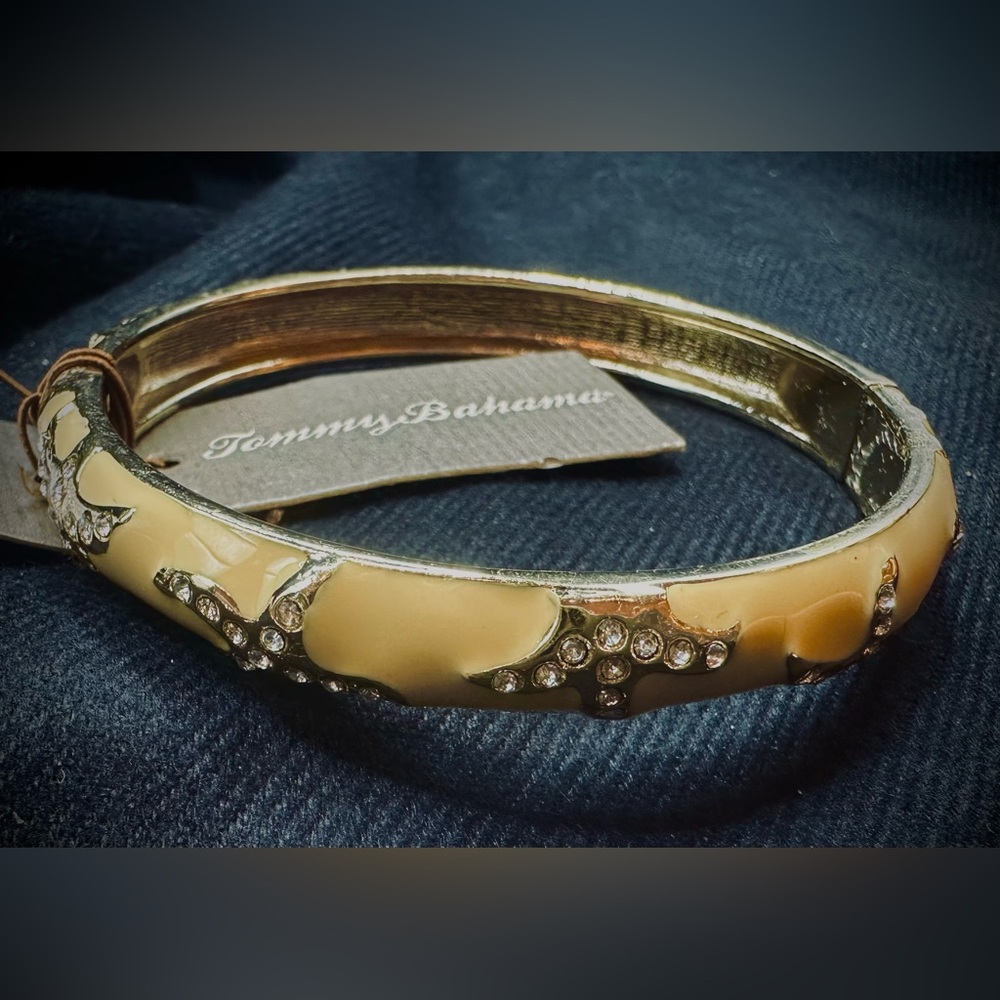 Tommy Bahama Gold and Tan Bangle